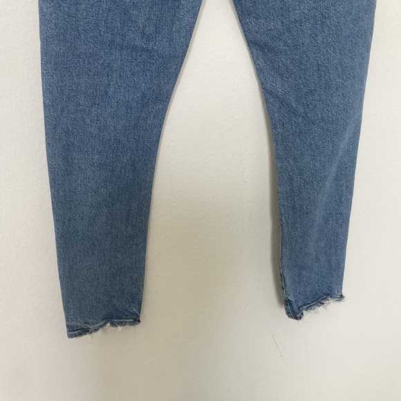 AGOLDE Toni Mid-Rise Straight Leg Jeans Boho Fall Medium Blue Dime Wash Size 28 - Picture 10 of 14
